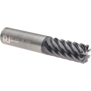 3/4" 8-Flute Solid Carbide Corner Radius End Mill, AlTiN - RobbJack XF-802-24-060