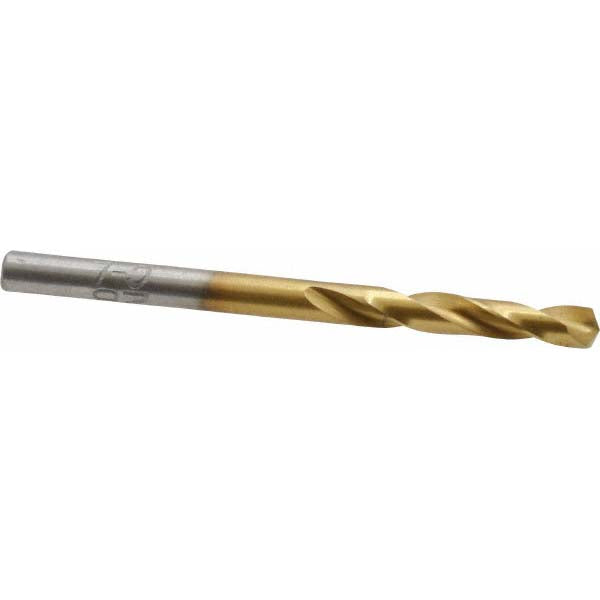 #28 High Speed Steel Screw Machine Drill Bit, Coated, 135° point - Chicago-Latrobe 48398