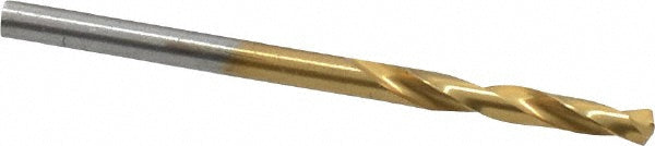 #33 High Speed Steel Screw Machine Drill Bit, Coated, 135° point - Chicago-Latrobe 48403