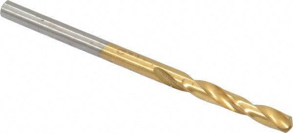 7/64" High Speed Steel Screw Machine Drill Bit, Coated, 135° point - Chicago-Latrobe 48405