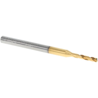 0.0906" Solid Carbide Stub Drill Bit, TiN, 140° point - Kennametal 4148812