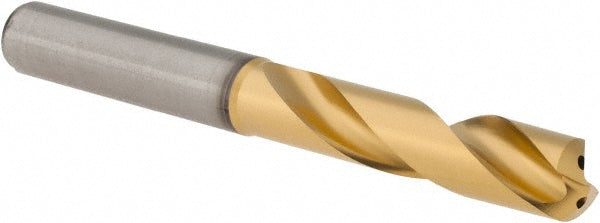 0.3937" Solid Carbide Stub Drill Bit, TiN, 140° point - Kennametal 4151202