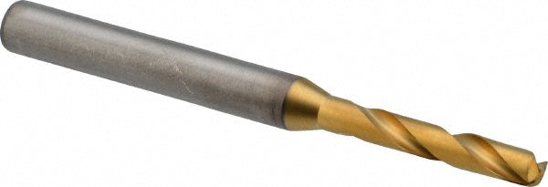 #21 Solid Carbide Stub Drill Bit, TiN, 140° point - Kennametal 4150194