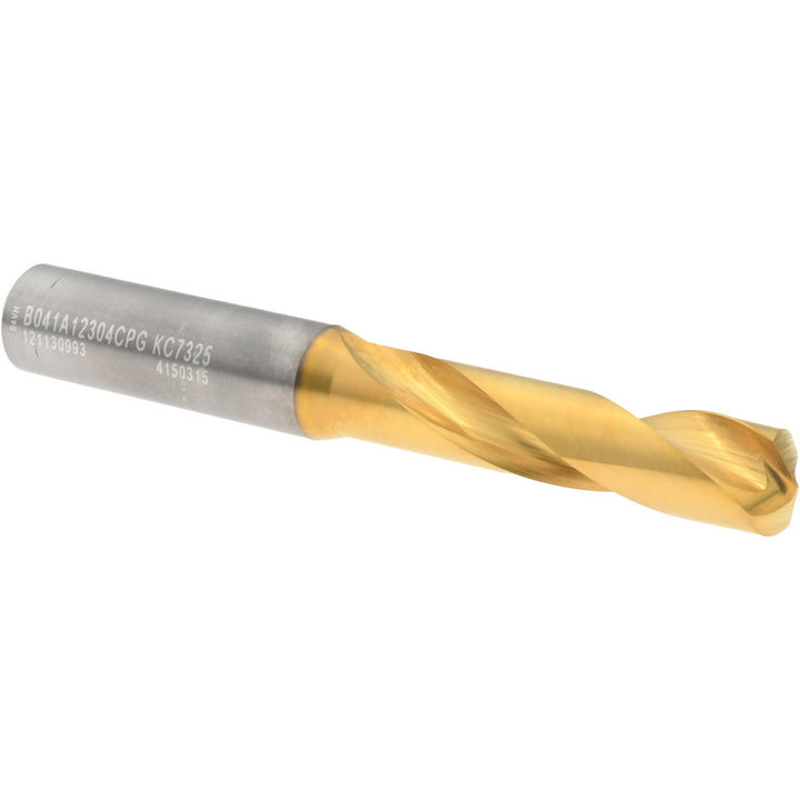 31/64" Solid Carbide Stub Drill Bit, TiN, 140° point - Kennametal 4150315