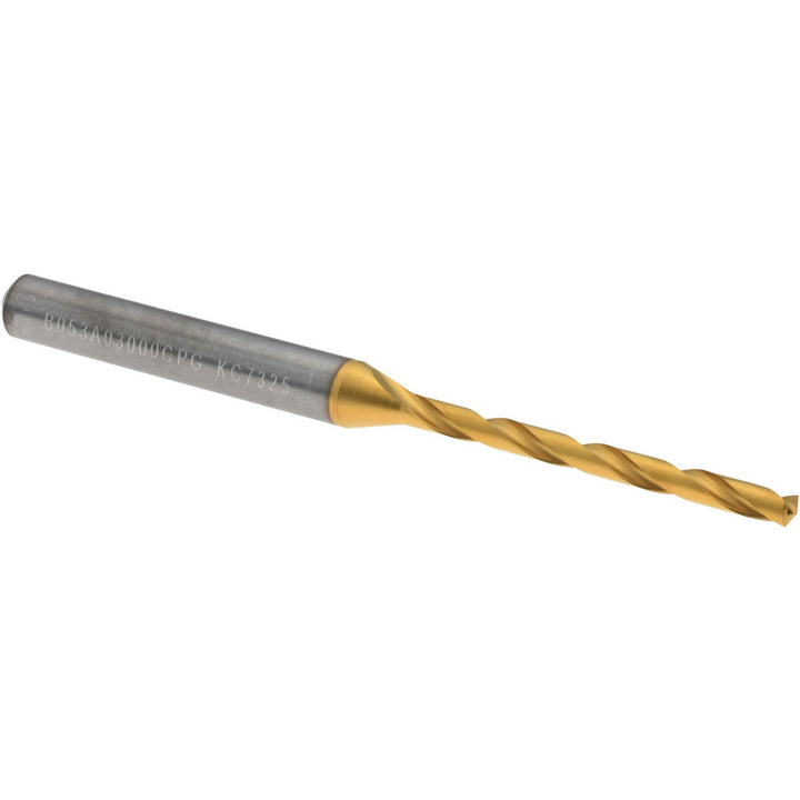 0.1181" Solid Carbide Drill Bit, Multilayer TiAlN, 140° point - Kennametal 4149490