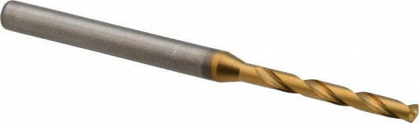 #40 Solid Carbide Drill Bit, TiN, 140° point - Kennametal 4151801