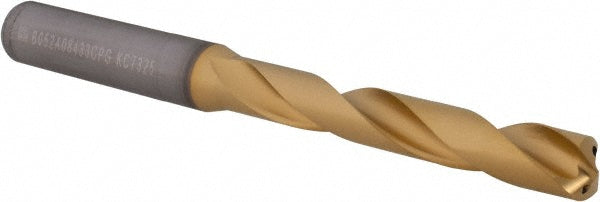 Letter Q Solid Carbide Drill Bit, TiN, 140° point - Kennametal 4149259
