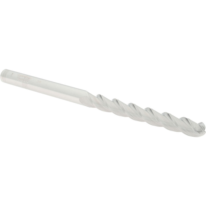 3/8" 3-Flute Solid Carbide Ball End Mill - Accupro 12184538