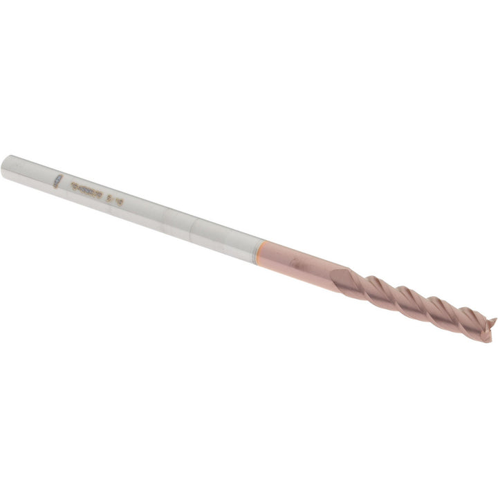 3/16" 3-Flute Solid Carbide Square End Mill, TiCN - Accupro 12182275