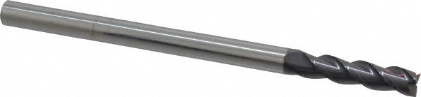 3/8" 3-Flute Solid Carbide Square End Mill, AlTiN - Accupro 12182309