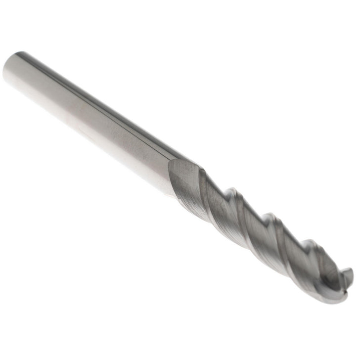 1/4" 3-Flute Solid Carbide Ball End Mill - Accupro 12184439
