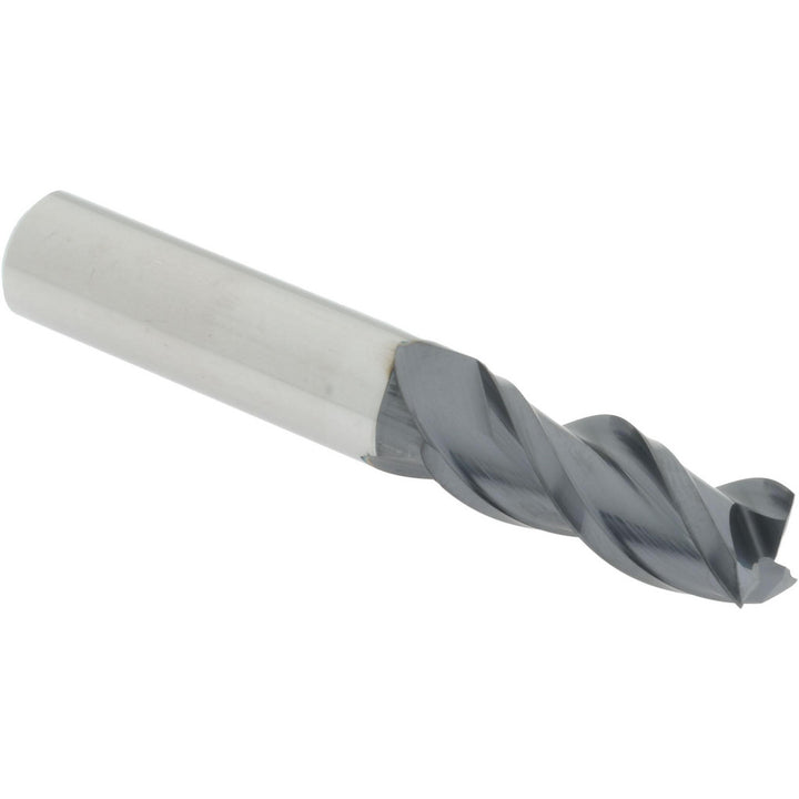 7/16" 3-Flute Solid Carbide Square End Mill, AlTiN - Accupro 12179737