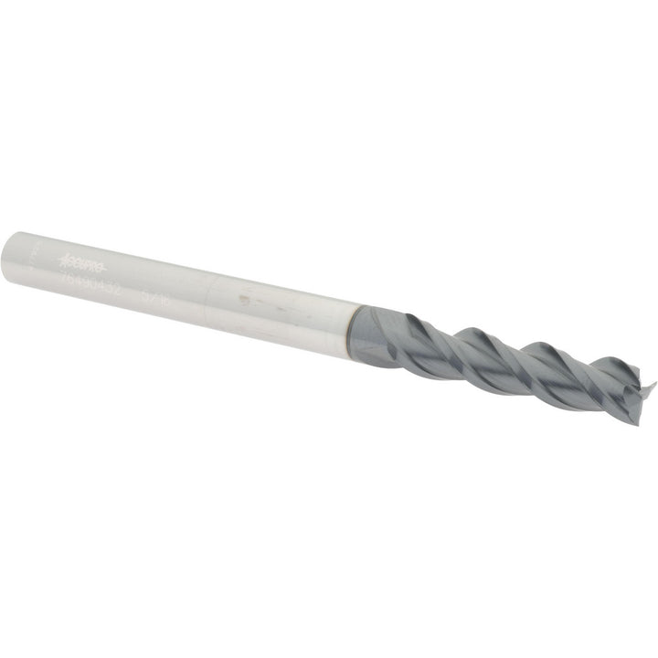 5/16" 3-Flute Solid Carbide Square End Mill, AlTiN - Accupro 12178597