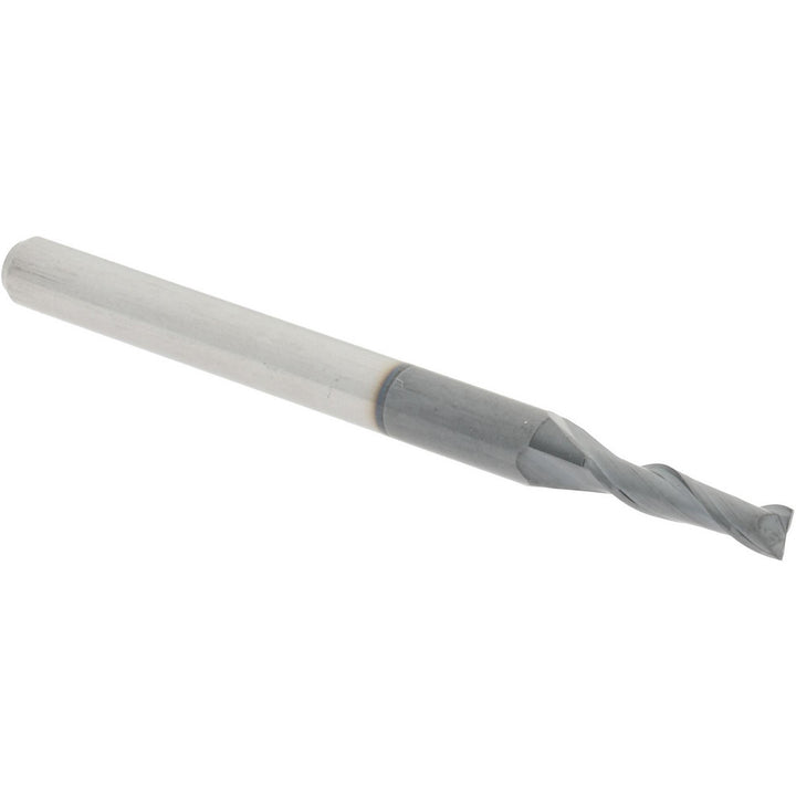 0.0787" 2-Flute Solid Carbide Square End Mill, AlTiN - Accupro 12181241