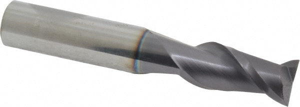 0.4724" 2-Flute Solid Carbide Square End Mill, AlTiN - Accupro 12181457