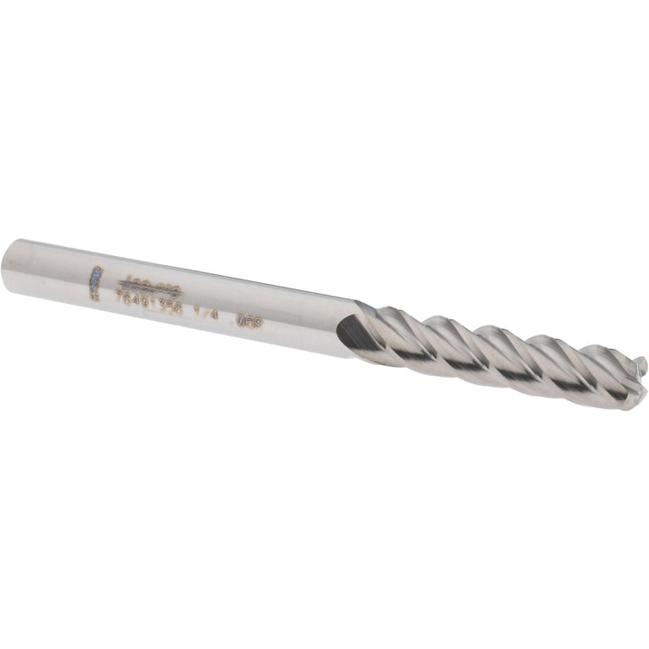 1/4" 4-Flute Solid Carbide Corner Radius End Mill - Accupro 12183003