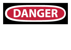 DANGER Label - AccuformNMC D1AP