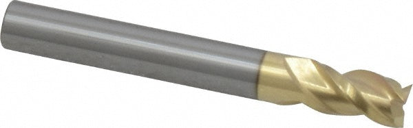 1/4" 3-Flute Solid Carbide Square End Mill, ZrN - ProMax 109-01626