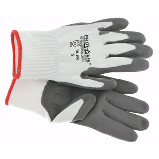 Small Gray; White Dyneema Cut Resistant Gloves - PRO-SAFE 70-100-S