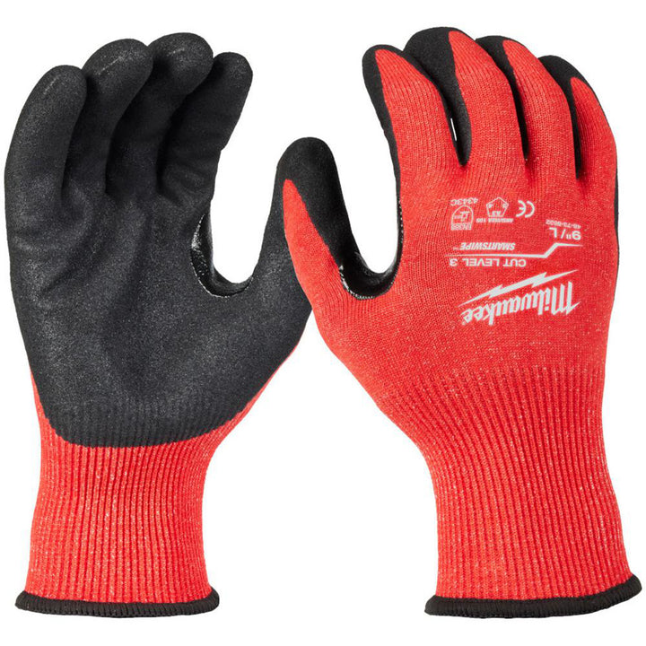 Large Red Nitrile Cut-Resistant Gloves - Milwaukee Tool 48-73-8632