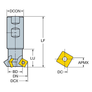 Indexable End Mills - Sandvik Coromant 5740211