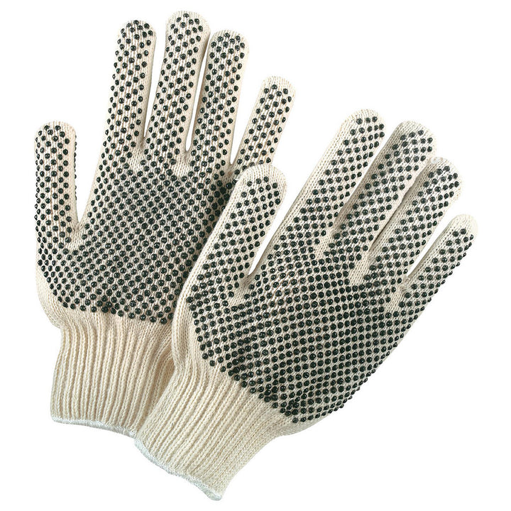 Small Black; White General Purpose Gloves - MCR Safety 9668S