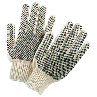 Large Black; White General Purpose Gloves - MCR Safety 9668L