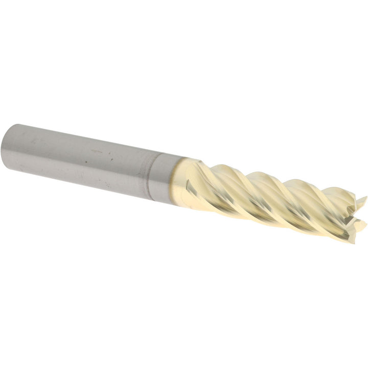 3/8" 5-Flute Solid Carbide Square End Mill, ZrN - Accupro 316044