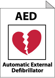 AED - Automatic External Defibrillator Sign - AccuformNMC TV15