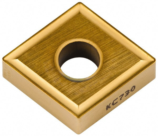 C - Diamond (Rhombic) 80-Deg 1/2" IC Carbide Insert, Grade KC730, TiN - Kennametal 1159601