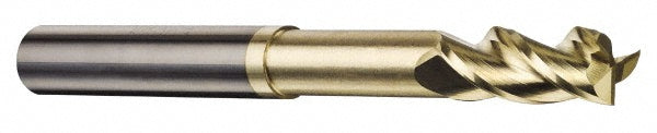 3/4" 3-Flute Solid Carbide Corner Radius End Mill, ZrN - Accupro 315673