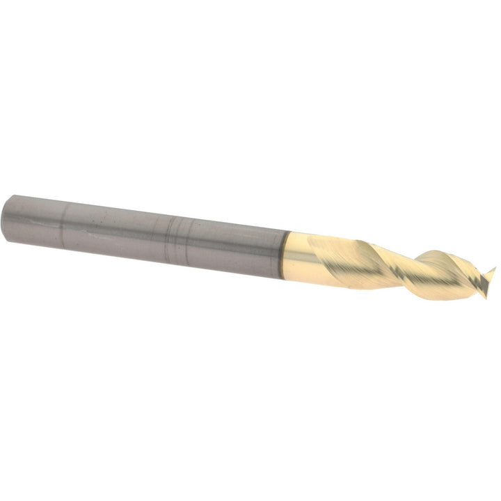 1/4" 2-Flute Solid Carbide Square End Mill, ZrN - Accupro 313035