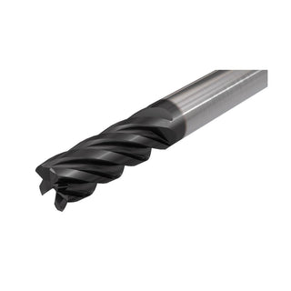 1/2" 4-Flute Solid Carbide Corner Radius End Mill, AlTiN - Iscar 5623199