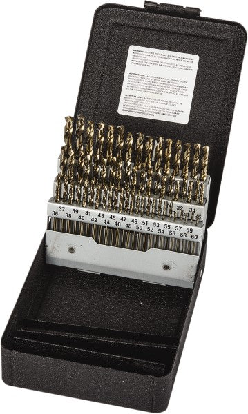 Cobalt Screw Machine Length Drill Bit, Gold, 135° point - Precision Twist Drill 5995667