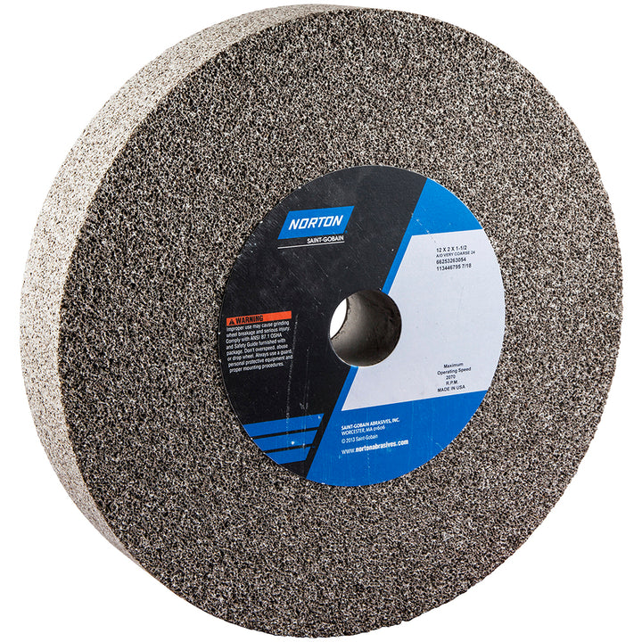 12 x 2" 24-Grit Aluminum Oxide Grinding & Cutoff Wheel - Norton 66253263054
