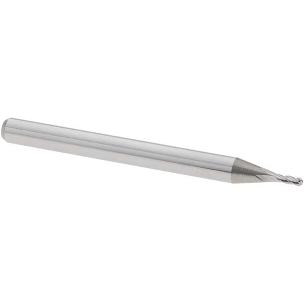 0.04" 4-Flute Solid Carbide Ball End Mill - Harvey Tool 74340