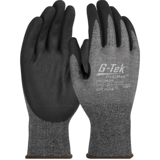 Gray PolyKor; Nitrile Coated Cut & Puncture-Resistant Gloves - PIP 16-328/M
