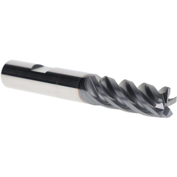 1/2" 5-Flute Solid Carbide Corner Radius & Corner Chamfer End Mill, AlTiN - Iscar 5622530