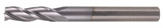 9/32" 3-Flute Solid Carbide Square End Mill, TiN - Hertel 750785