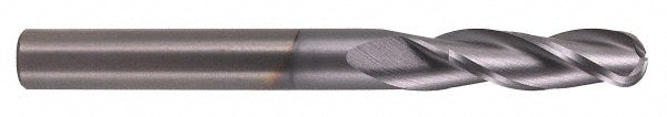 3/8" 3-Flute Solid Carbide Ball End Mill, AlTiN - Hertel EM99924744