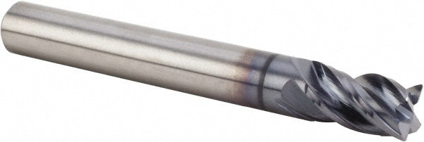 3/8" 4-Flute Solid Carbide Corner Radius End Mill, AlTiN - Kennametal 4071885