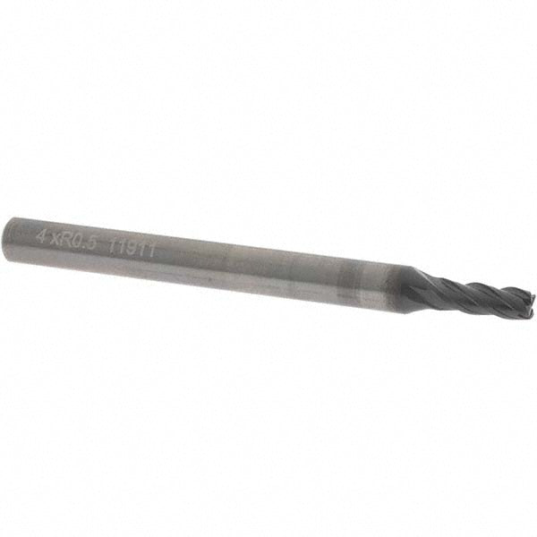0.1575" 4-Flute Solid Carbide Corner Radius End Mill, TiAlN - OSG HP434-1576