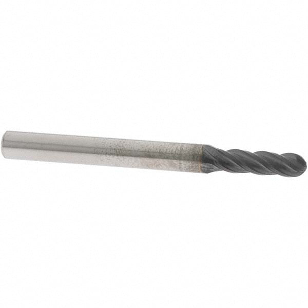 5/32in" 4-Flute Solid Carbide Ball End Mill, TiAlN - OSG HP441-1562-BN