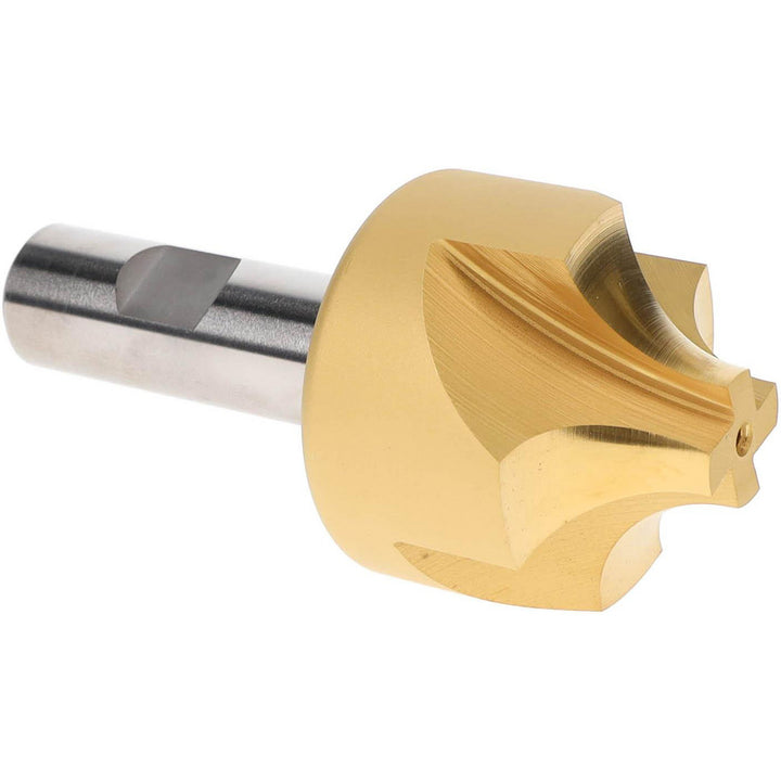 1-15/16" 4-Flute High Speed Steel Corner Rounding End Mill, TiN - Hertel H79563102