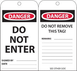 DANGER Tag - AccuformNMC RPT161