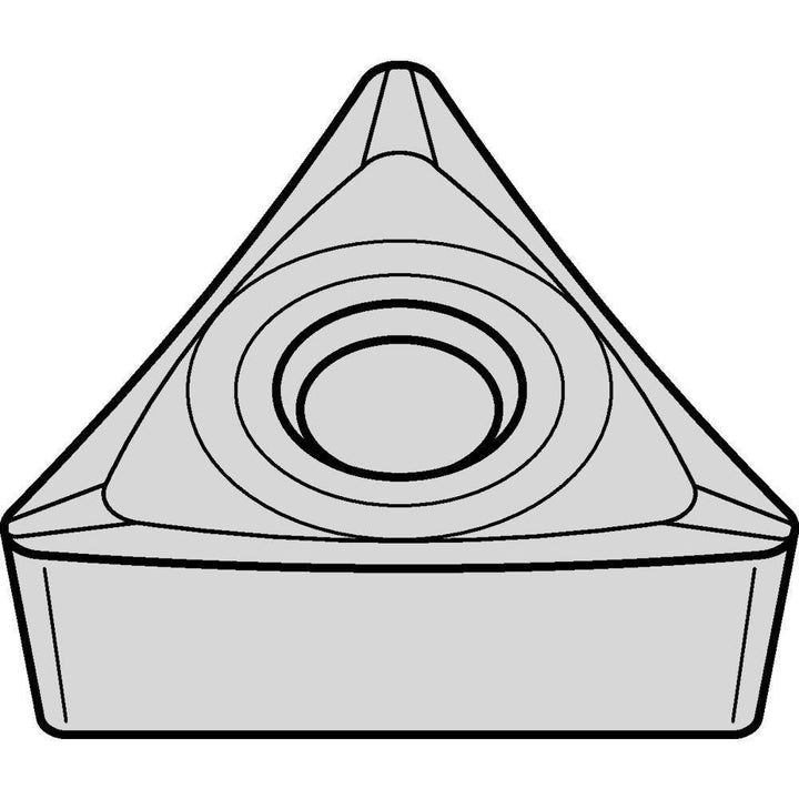 Triangle 3/8" IC Carbide Insert, Grade KCU10B, AlTiN - Kennametal 7093382