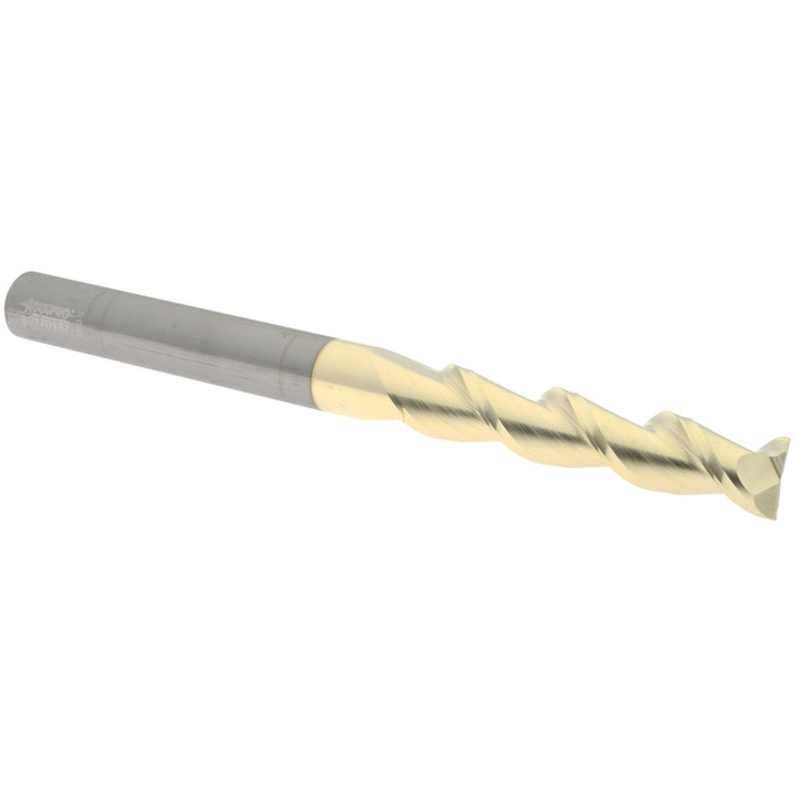 1/2" 2-Flute Solid Carbide Square End Mill, ZrN - Accupro 313346