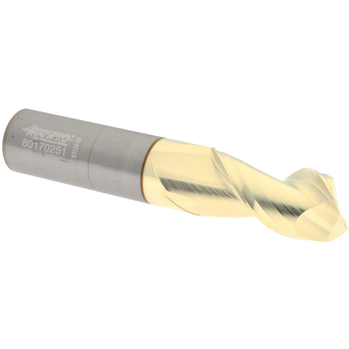 3/4" 2-Flute Solid Carbide Square End Mill, ZrN - Accupro 313435