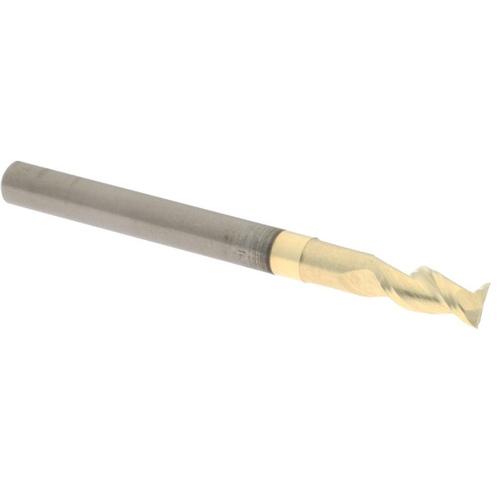 1/8" 2-Flute Solid Carbide Square End Mill, ZrN - Accupro 313743