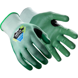 Small Green HPPE; Polyester; Steel; Fiberglass Cut & Puncture-Resistant Gloves - HexArmor. 3050-S (7)